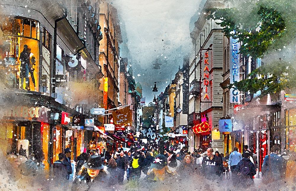 Street In Stockholm II art print by Ronald Bolokofsky for $57.95 CAD