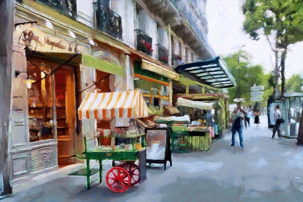 Street Shops in Paris art print by Ronald Bolokofsky for $57.95 CAD