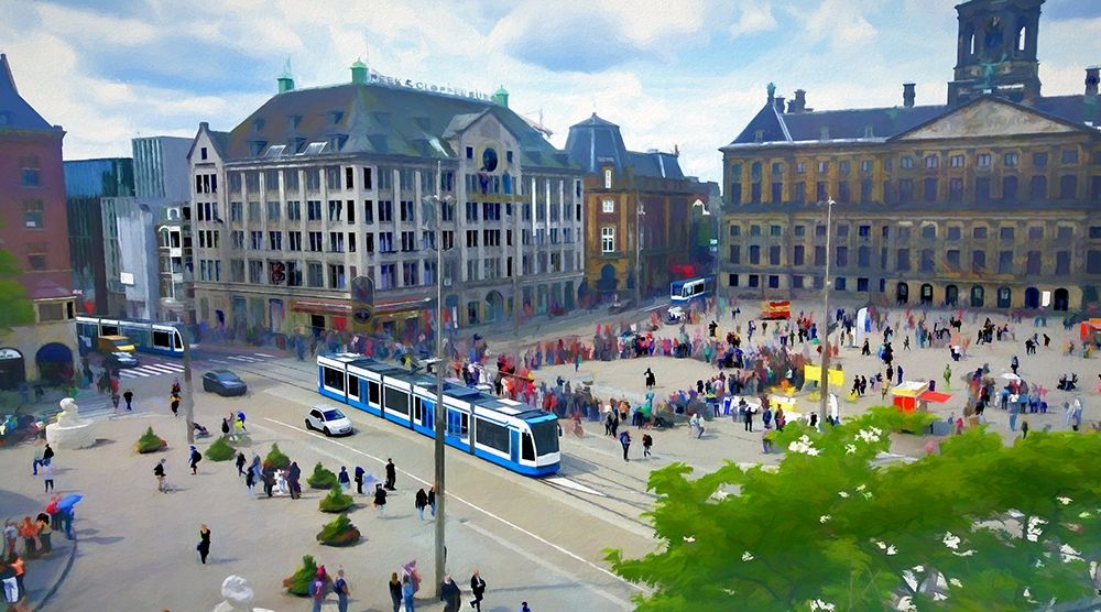Streets of Amsterdam II art print by Ronald Bolokofsky for $57.95 CAD