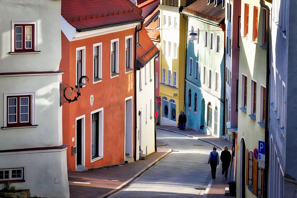 Village Walk art print by Ronald Bolokofsky for $57.95 CAD