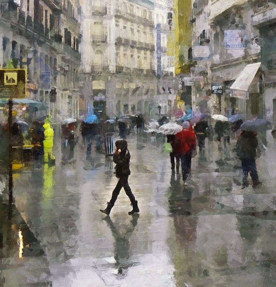 Walking in the Rain art print by Ronald Bolokofsky for $57.95 CAD