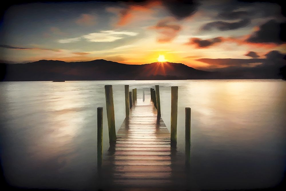 Jetty Sunset art print by Ronald Bolokofsky for $57.95 CAD