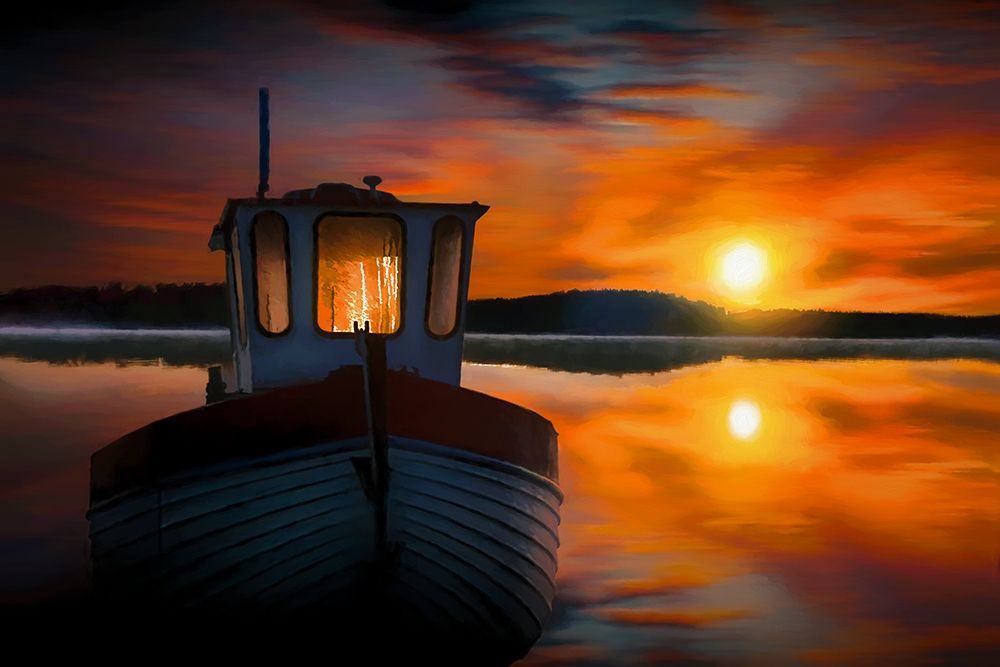 Fishermans Sunset art print by Ronald Bolokofsky for $57.95 CAD