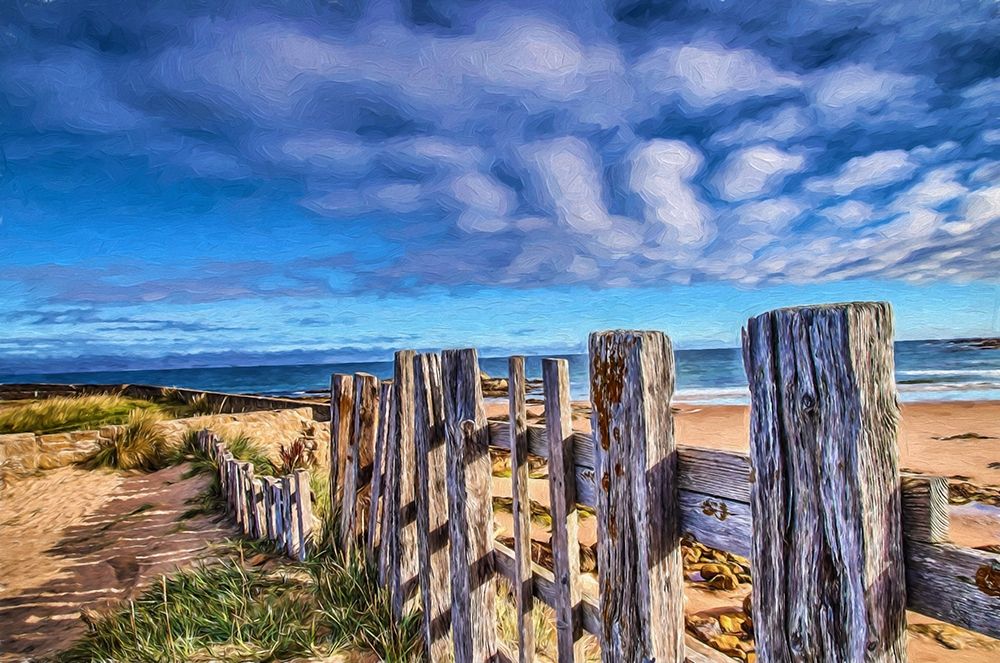 Beach Barrier art print by Ronald Bolokofsky for $57.95 CAD