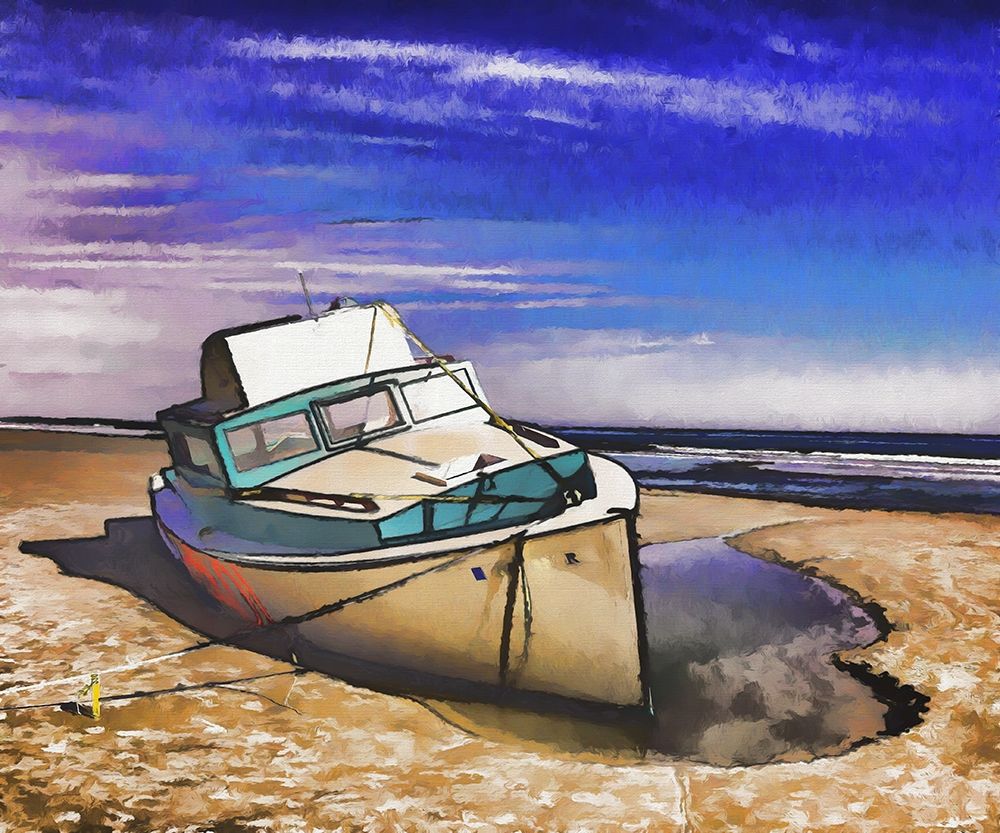 Beached Boat art print by Ronald Bolokofsky for $57.95 CAD