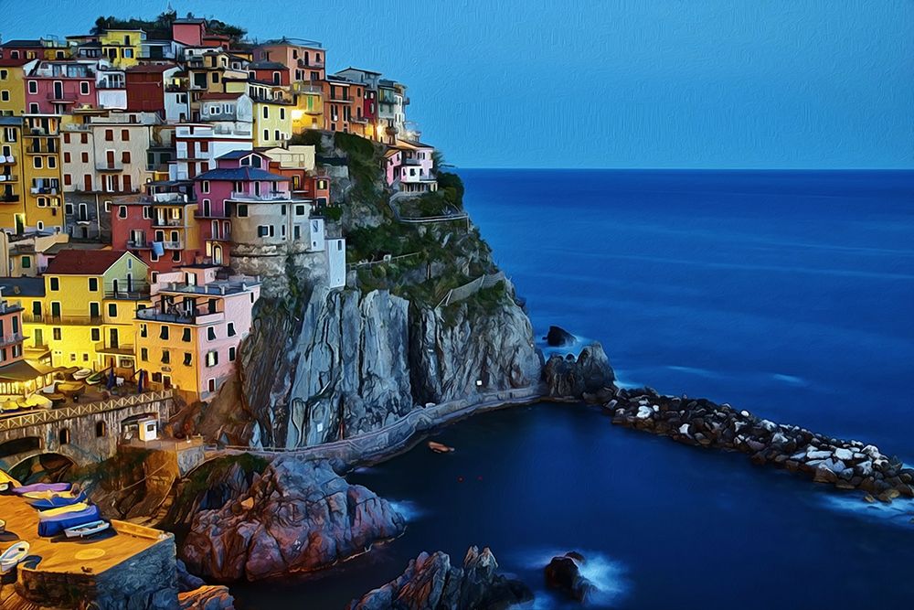 Evening In Manarola art print by Ronald Bolokofsky for $57.95 CAD