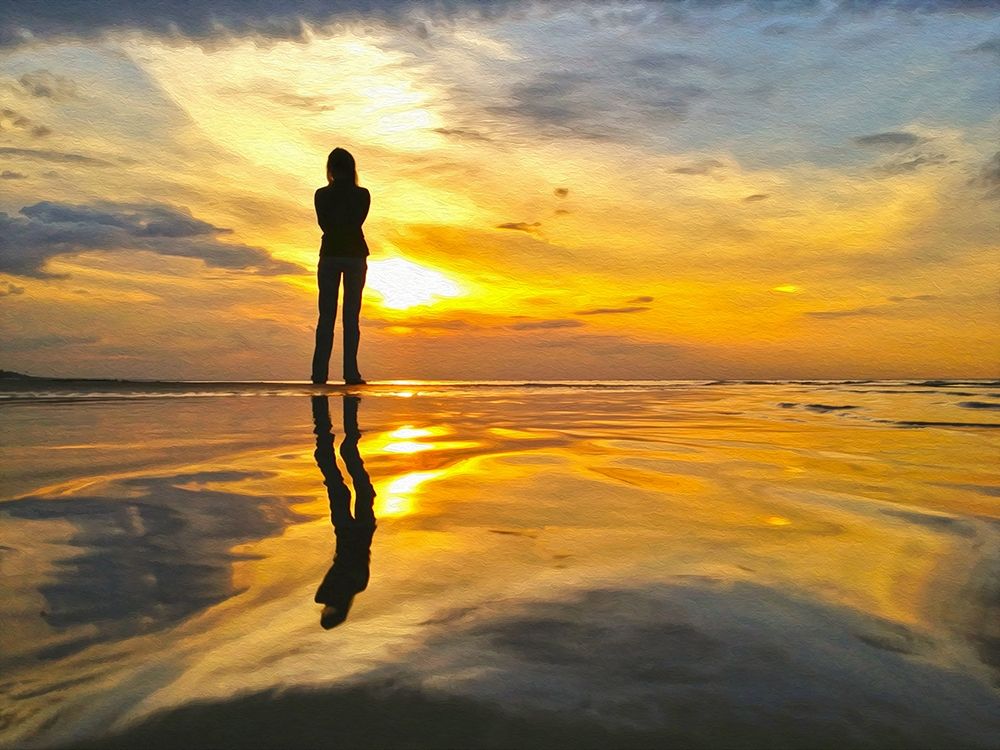 Golden Sunset II art print by Ronald Bolokofsky for $57.95 CAD