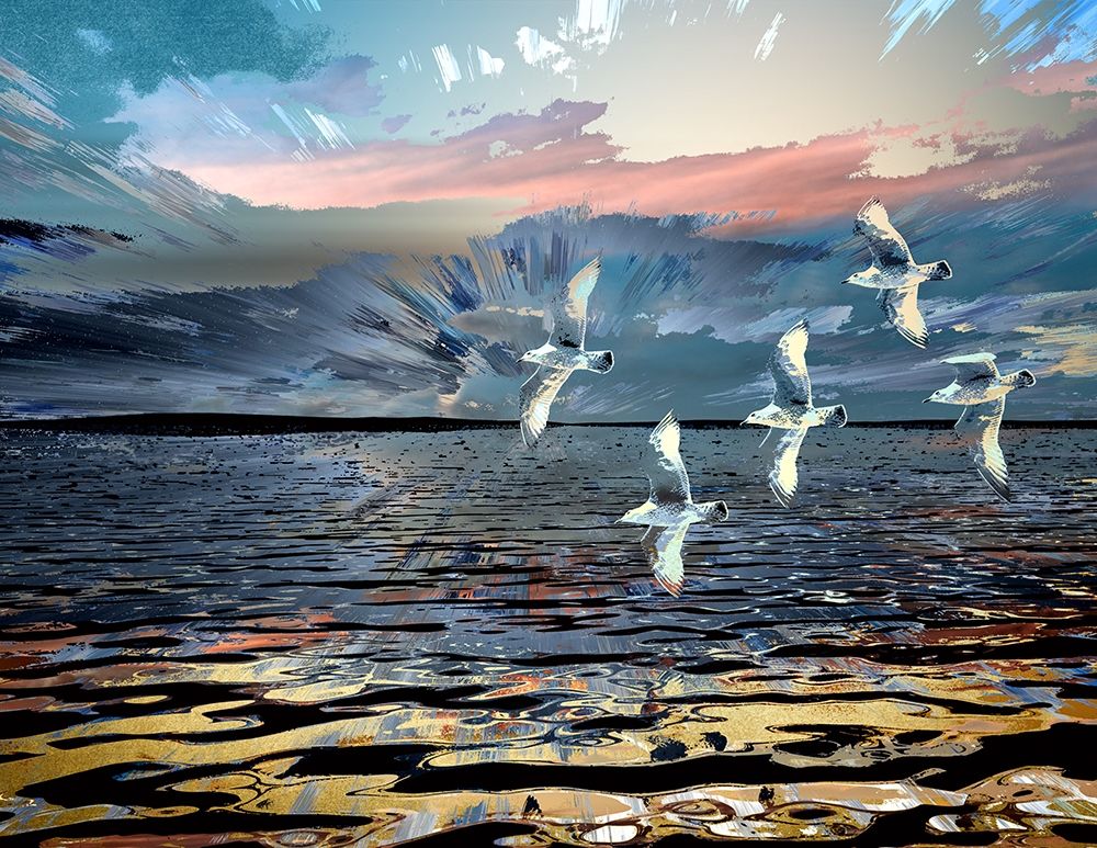 Gulls art print by Ronald Bolokofsky for $57.95 CAD