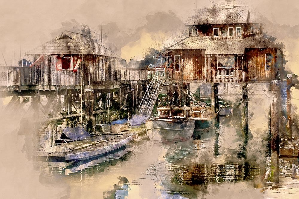 On Cowichan Bay art print by Ronald Bolokofsky for $57.95 CAD