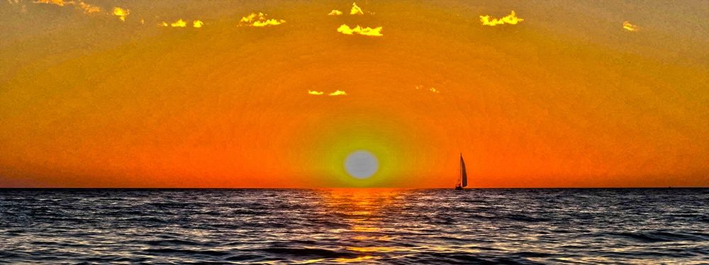 Sailing Into the Sunset art print by Ronald Bolokofsky for $57.95 CAD