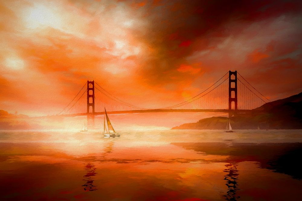 San Francisco Sunset art print by Ronald Bolokofsky for $57.95 CAD