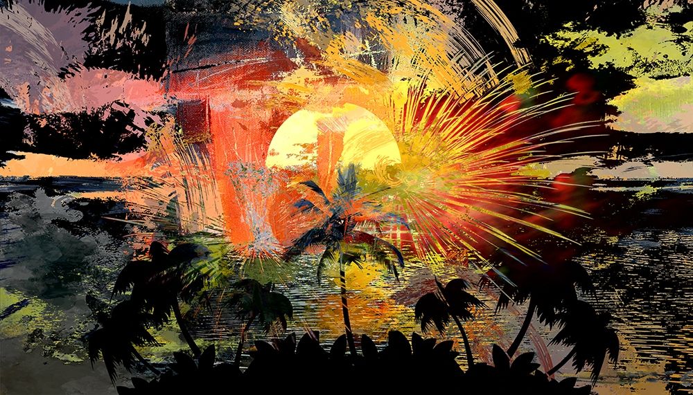 Tropical Fireworks art print by Ronald Bolokofsky for $57.95 CAD