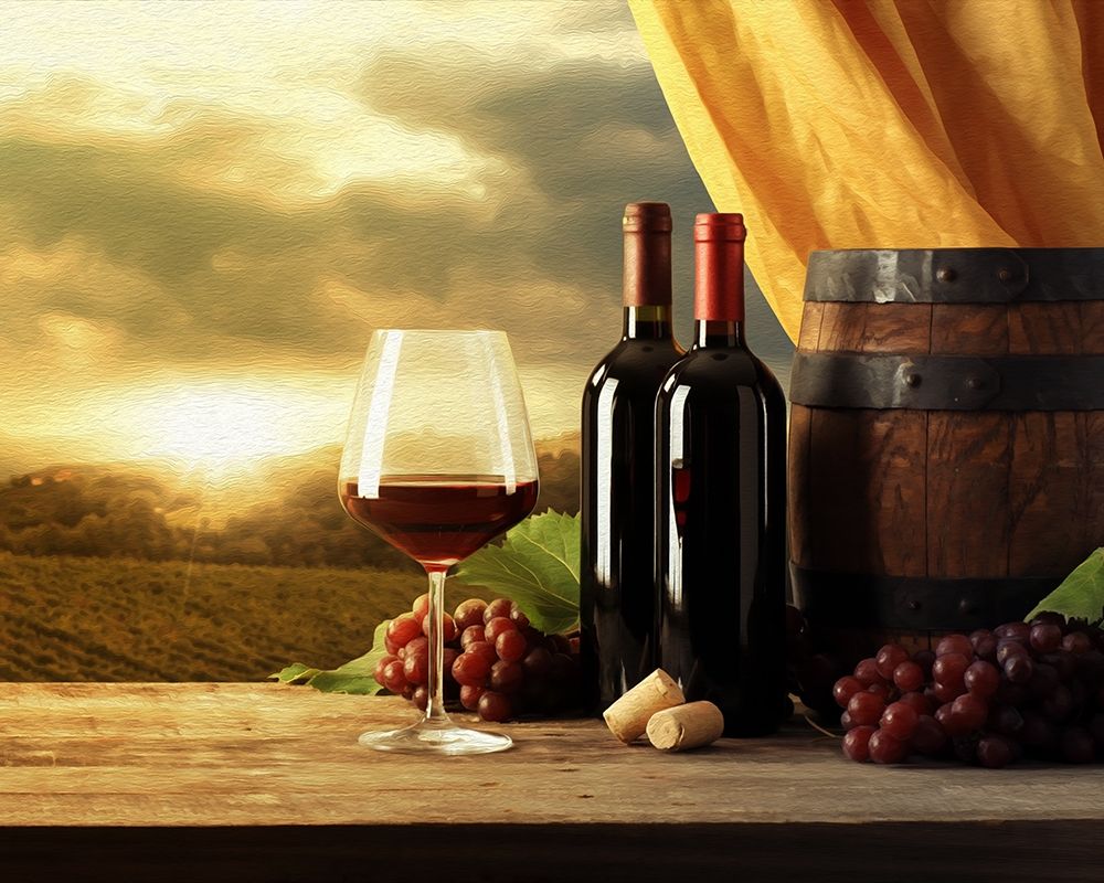 Red Wines of Tuscany art print by Ronald Bolokofsky for $57.95 CAD