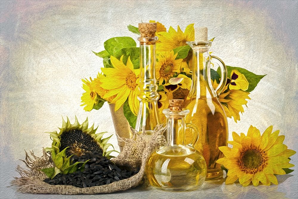 Sunflowers Seeds and Oil art print by Ronald Bolokofsky for $57.95 CAD