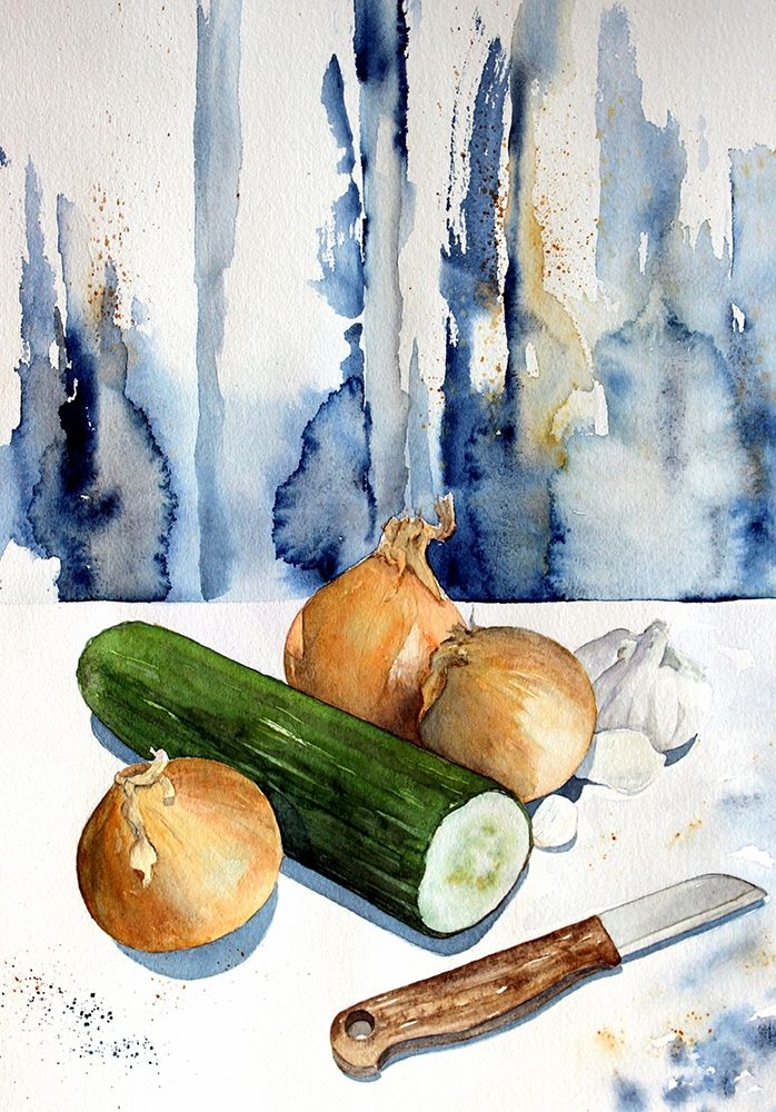 Cutting Up the Veggies art print by Ronald Bolokofsky for $57.95 CAD