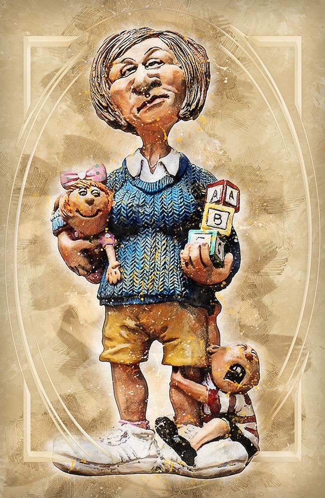 Baby Sitter art print by Ronald Bolokofsky for $57.95 CAD