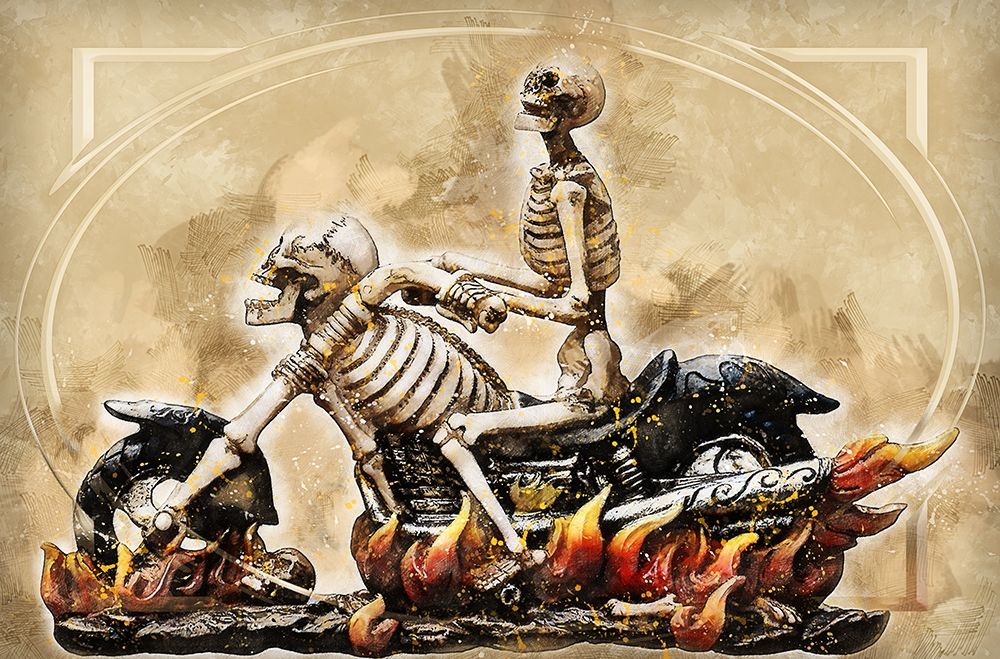 Hells Angels art print by Ronald Bolokofsky for $57.95 CAD