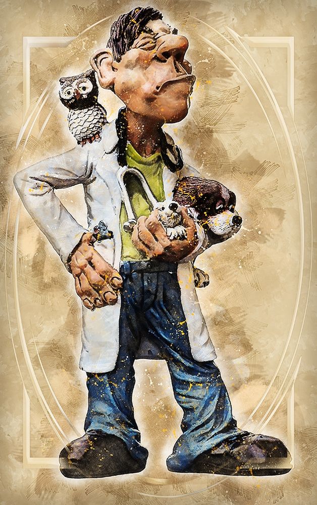 Veterinarian art print by Ronald Bolokofsky for $57.95 CAD
