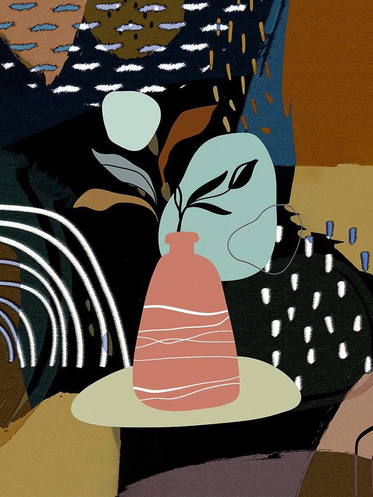 Abstract Boho Composition 656 art print by Ronald Bolokofsky for $57.95 CAD