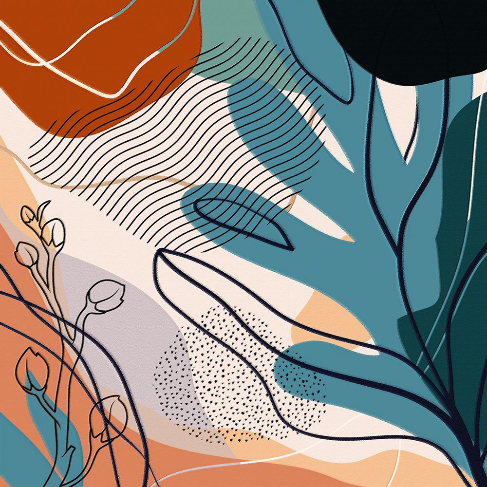 Abstract Flowers 255 art print by Ronald Bolokofsky for $57.95 CAD