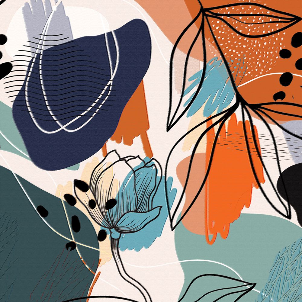 Abstract Flowers 256 art print by Ronald Bolokofsky for $57.95 CAD