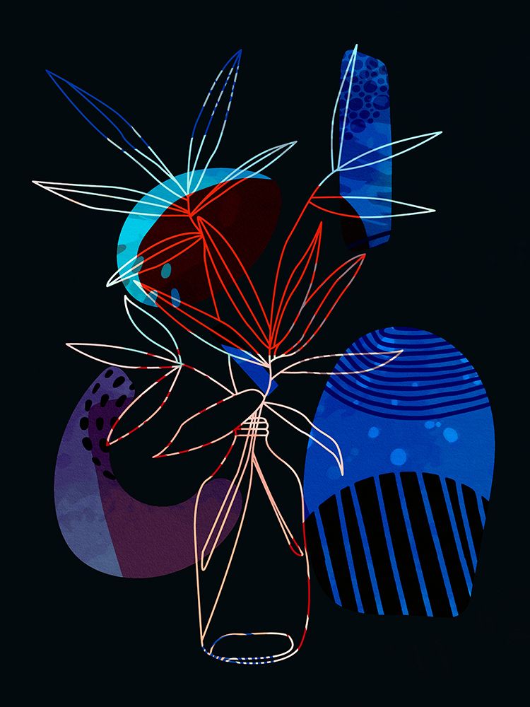 Abstract Plant 833 art print by Ronald Bolokofsky for $57.95 CAD