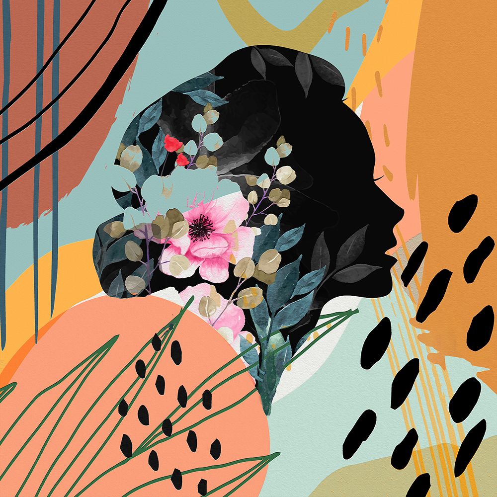 Boho Flower Girl I art print by Ronald Bolokofsky for $57.95 CAD