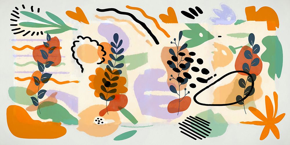 Boho Garden Elements 189 art print by Ronald Bolokofsky for $57.95 CAD