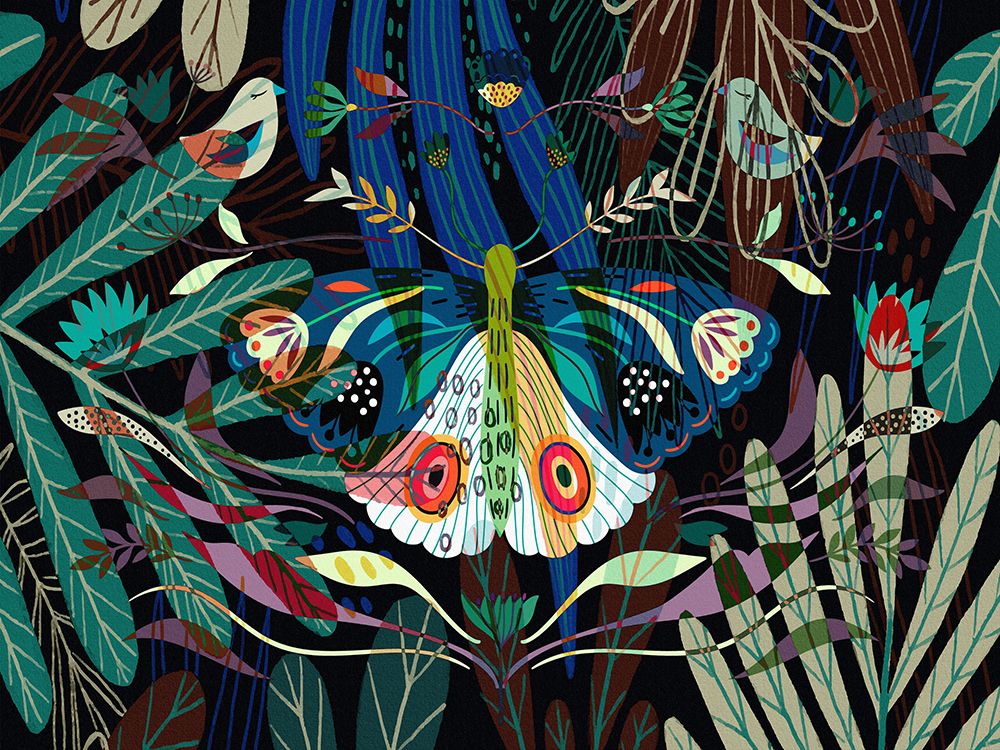 Boho Garden I art print by Ronald Bolokofsky for $57.95 CAD