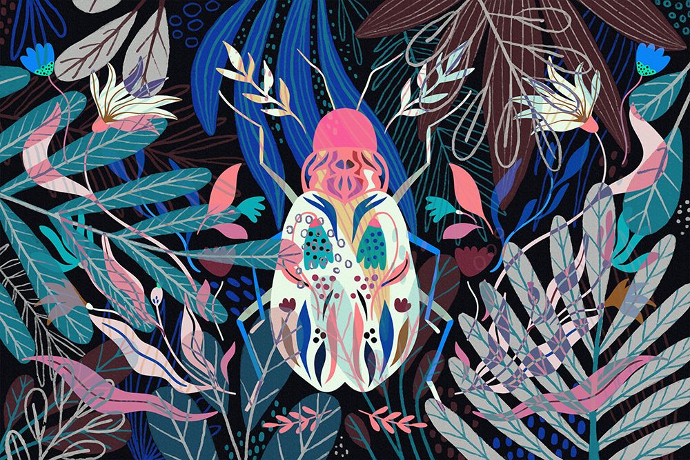 Boho Garden II art print by Ronald Bolokofsky for $57.95 CAD
