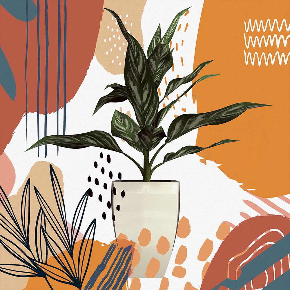 Boho House Plant 327 art print by Ronald Bolokofsky for $57.95 CAD