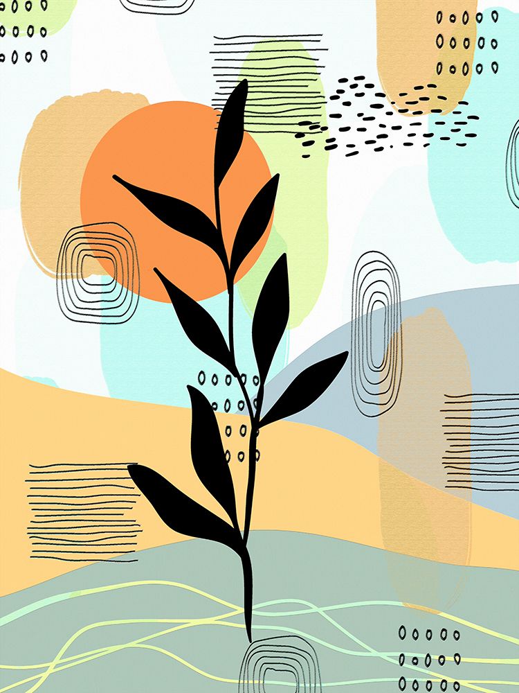 Botanical Abstract 334 art print by Ronald Bolokofsky for $57.95 CAD