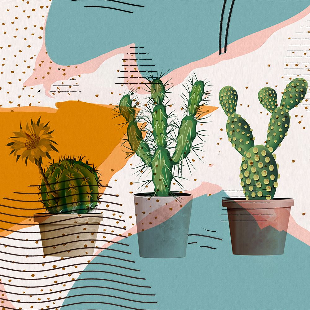 Cactus Party I art print by Ronald Bolokofsky for $57.95 CAD