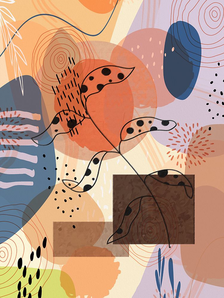Floral Abstract 301 art print by Ronald Bolokofsky for $57.95 CAD