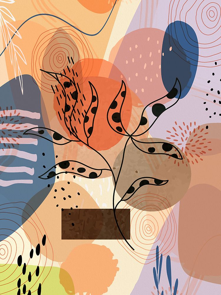 Floral Abstract 302 art print by Ronald Bolokofsky for $57.95 CAD