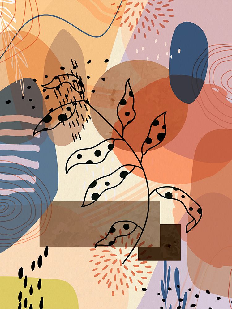 Floral Abstract 303 art print by Ronald Bolokofsky for $57.95 CAD