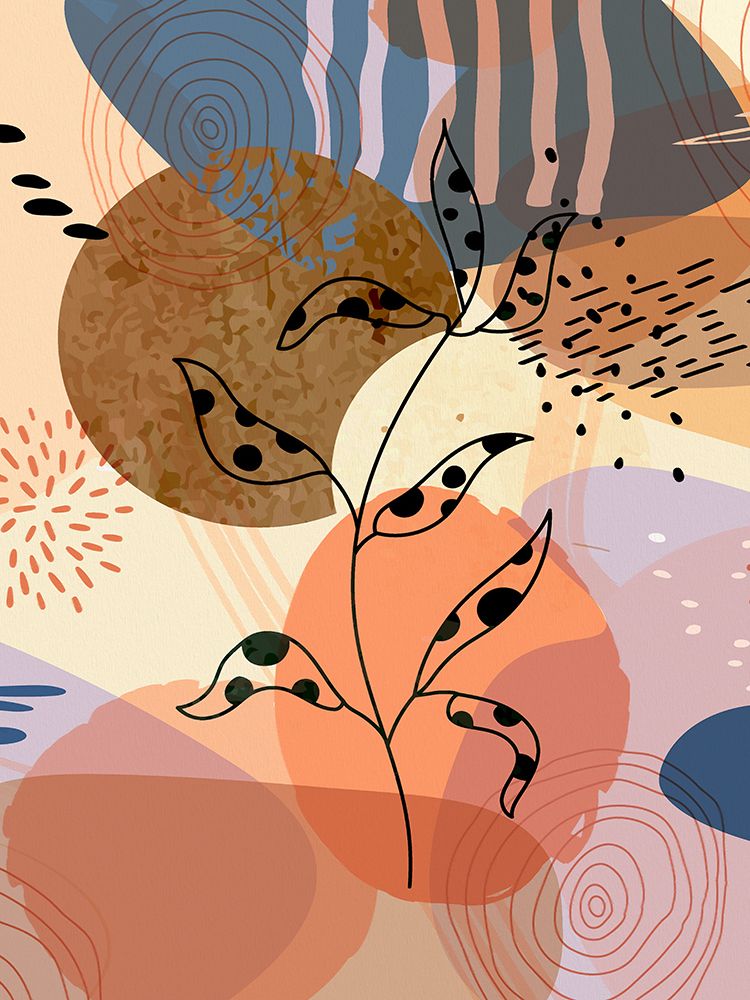 Floral Abstract 304 art print by Ronald Bolokofsky for $57.95 CAD