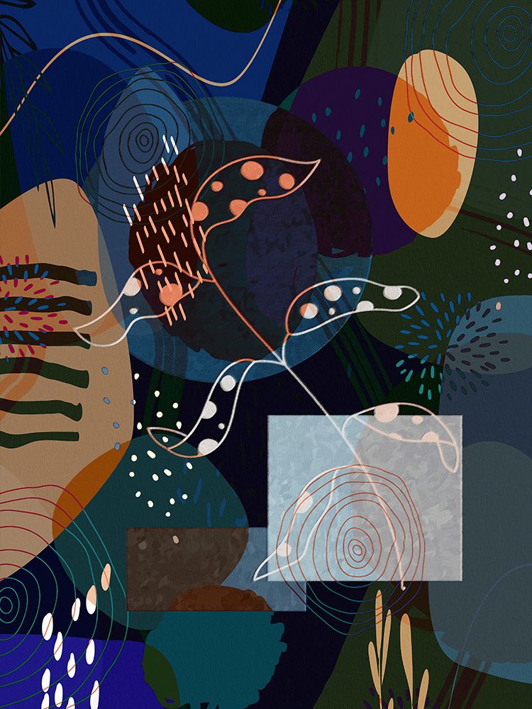 Floral Abstract 401 art print by Ronald Bolokofsky for $57.95 CAD