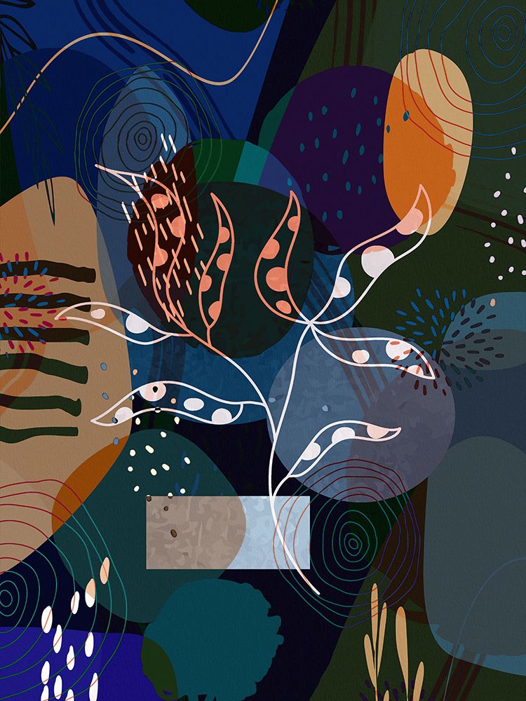 Floral Abstract 402 art print by Ronald Bolokofsky for $57.95 CAD