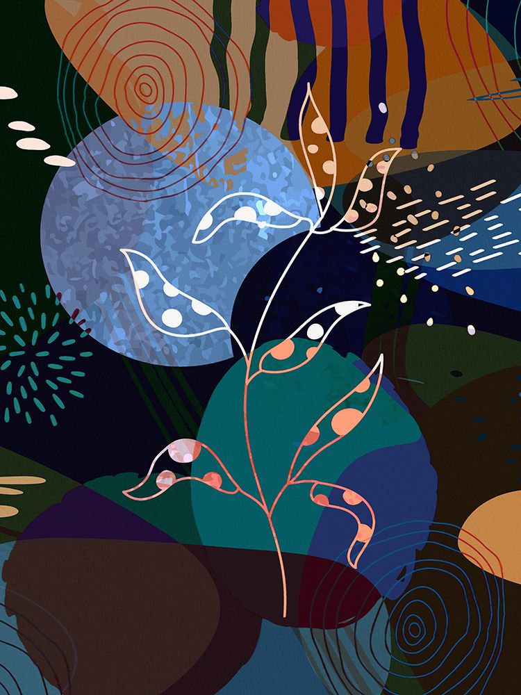 Floral Abstract 404 art print by Ronald Bolokofsky for $57.95 CAD