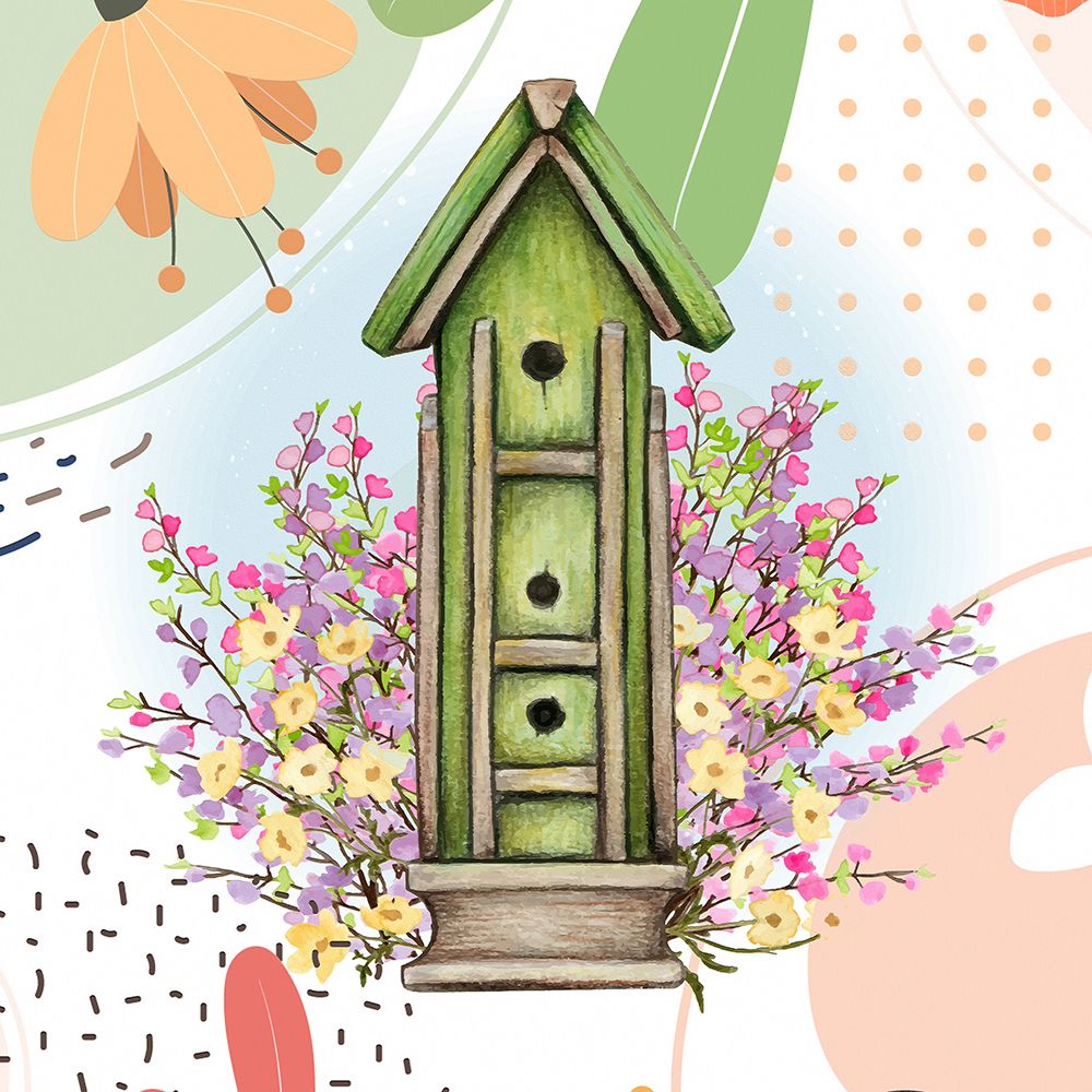 Green Birdhouse art print by Ronald Bolokofsky for $57.95 CAD