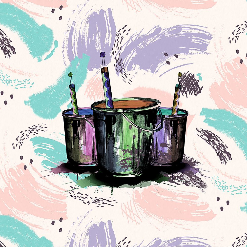 Happy Brushstrokes 255 art print by Ronald Bolokofsky for $57.95 CAD