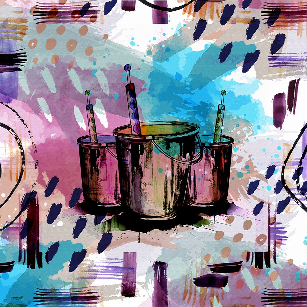 Happy Brushstrokes 256 art print by Ronald Bolokofsky for $57.95 CAD