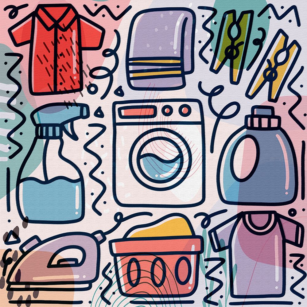 Laundry art print by Ronald Bolokofsky for $57.95 CAD