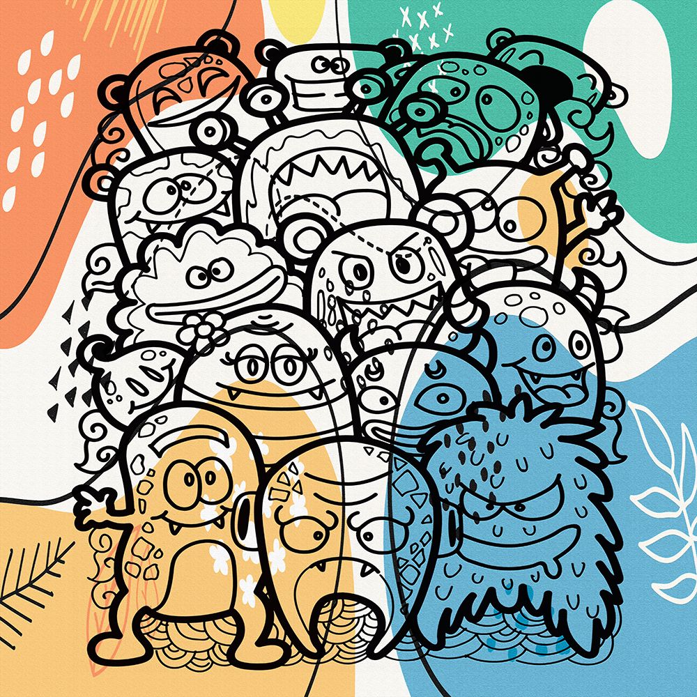 Little Monsters art print by Ronald Bolokofsky for $57.95 CAD