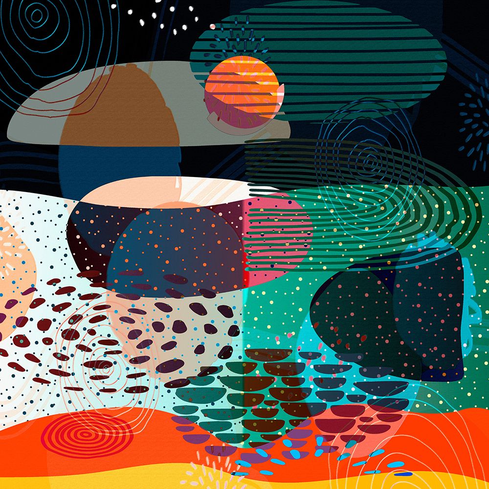 Mid Century Abstract 585 art print by Ronald Bolokofsky for $57.95 CAD