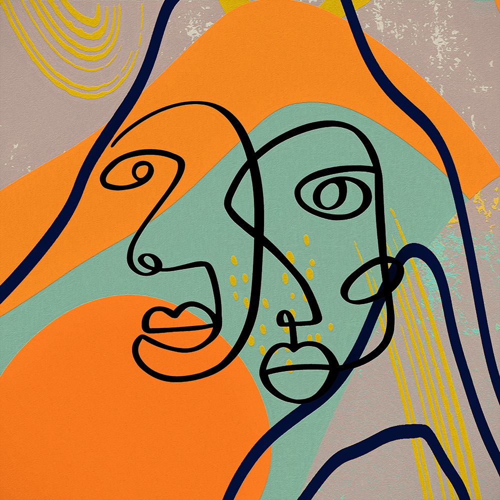 Mid Century Couple 96 art print by Ronald Bolokofsky for $57.95 CAD
