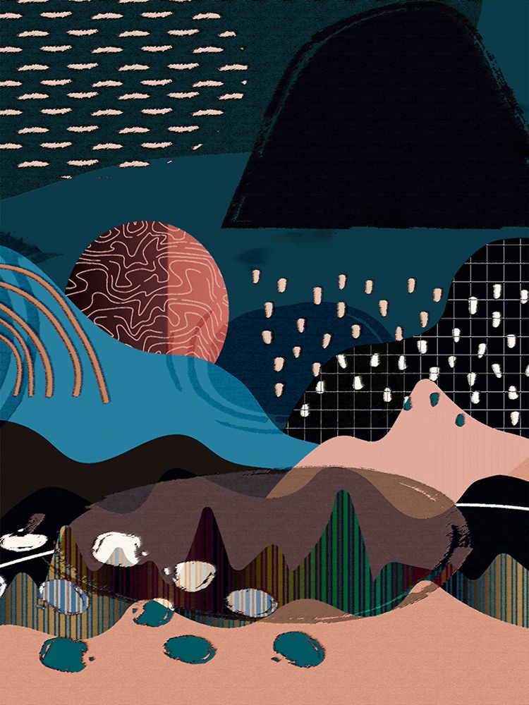 Mid Century Landscape 481 art print by Ronald Bolokofsky for $57.95 CAD