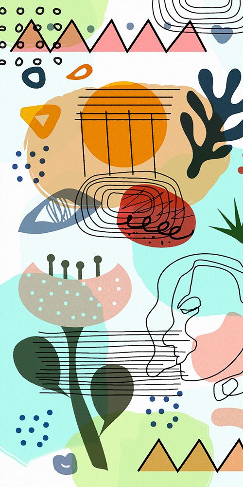 Mid Century Shapes 52A art print by Ronald Bolokofsky for $57.95 CAD