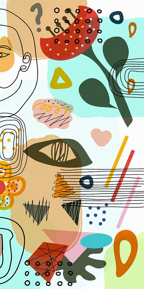 Mid Century Shapes 52C art print by Ronald Bolokofsky for $57.95 CAD